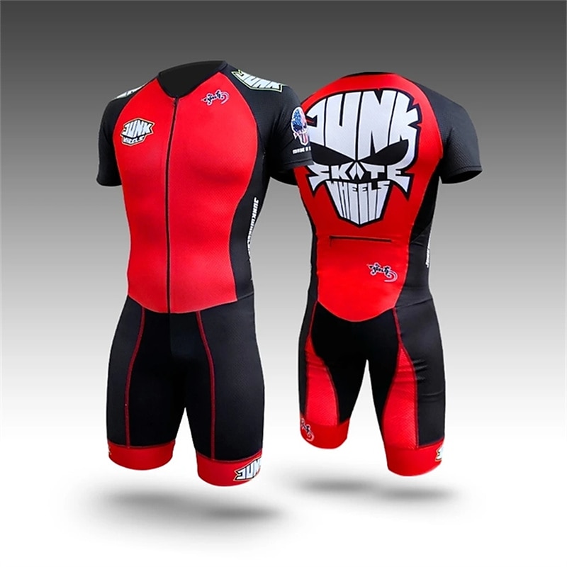 Men's Triathlon Tri Suit Short Sleeve Triathlon Silver Light Yellow Dark Grey Graphic Bike Lycra Sports Graphic Clothing Apparel 2025 - $45.99 –P7