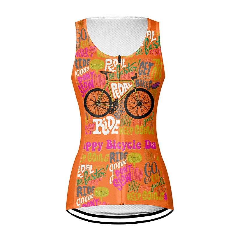 Damskie Kamizelka rowerowa Koszulka rowerowa Graficzny Litery i cyfry Śmieszne Bez rękawów Rower Kamizelka Dżersej Top z 3 tylnymi kieszeniami Kolarstwo górskie Kolarstwie szosowym Szybkie wysychanie 2026 - $28.99 –P5