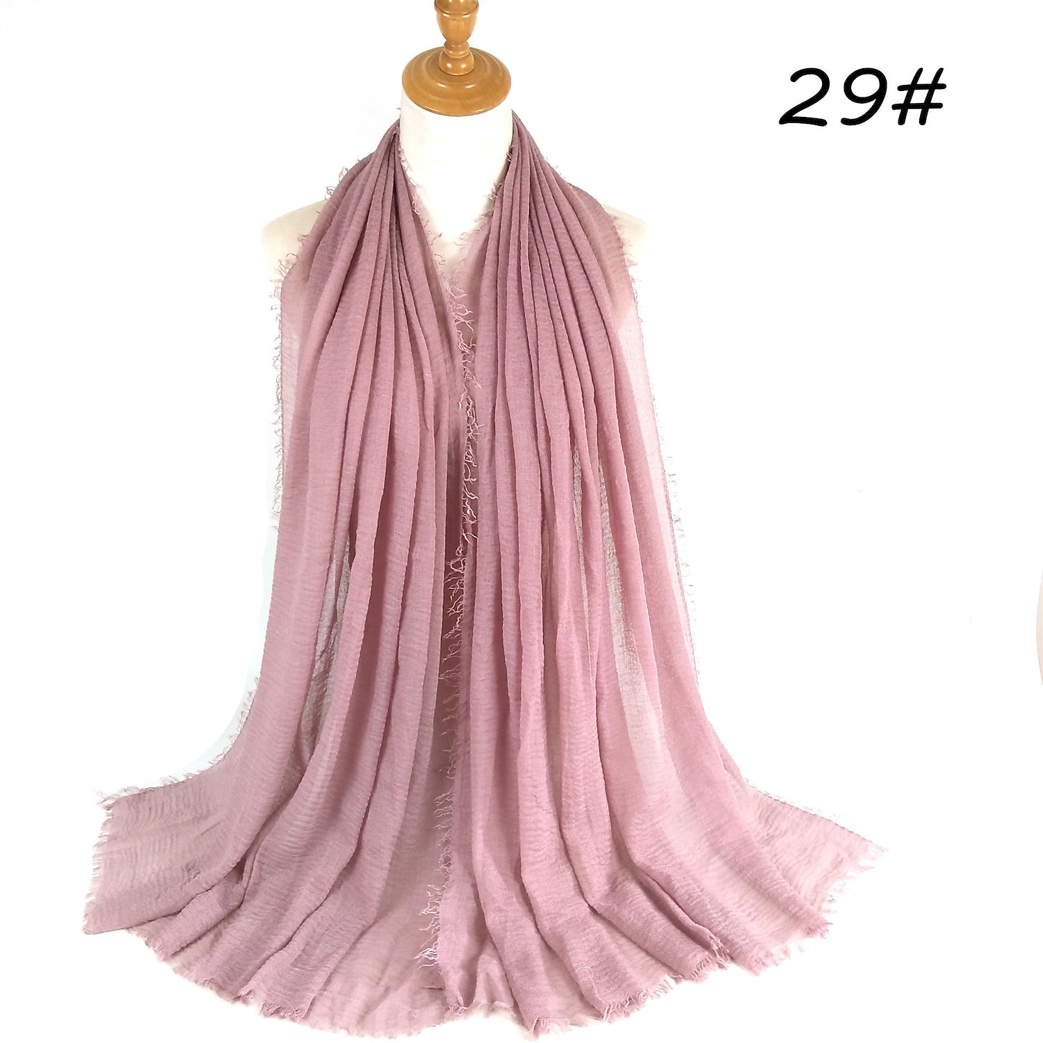 muszlim hidzsáb fejfedő egyszínű buborékos sifon sál nőknek divatos puha hidzsáb hosszú sál betakaró sálak 175*70cm 2025 - $13.99 –P13