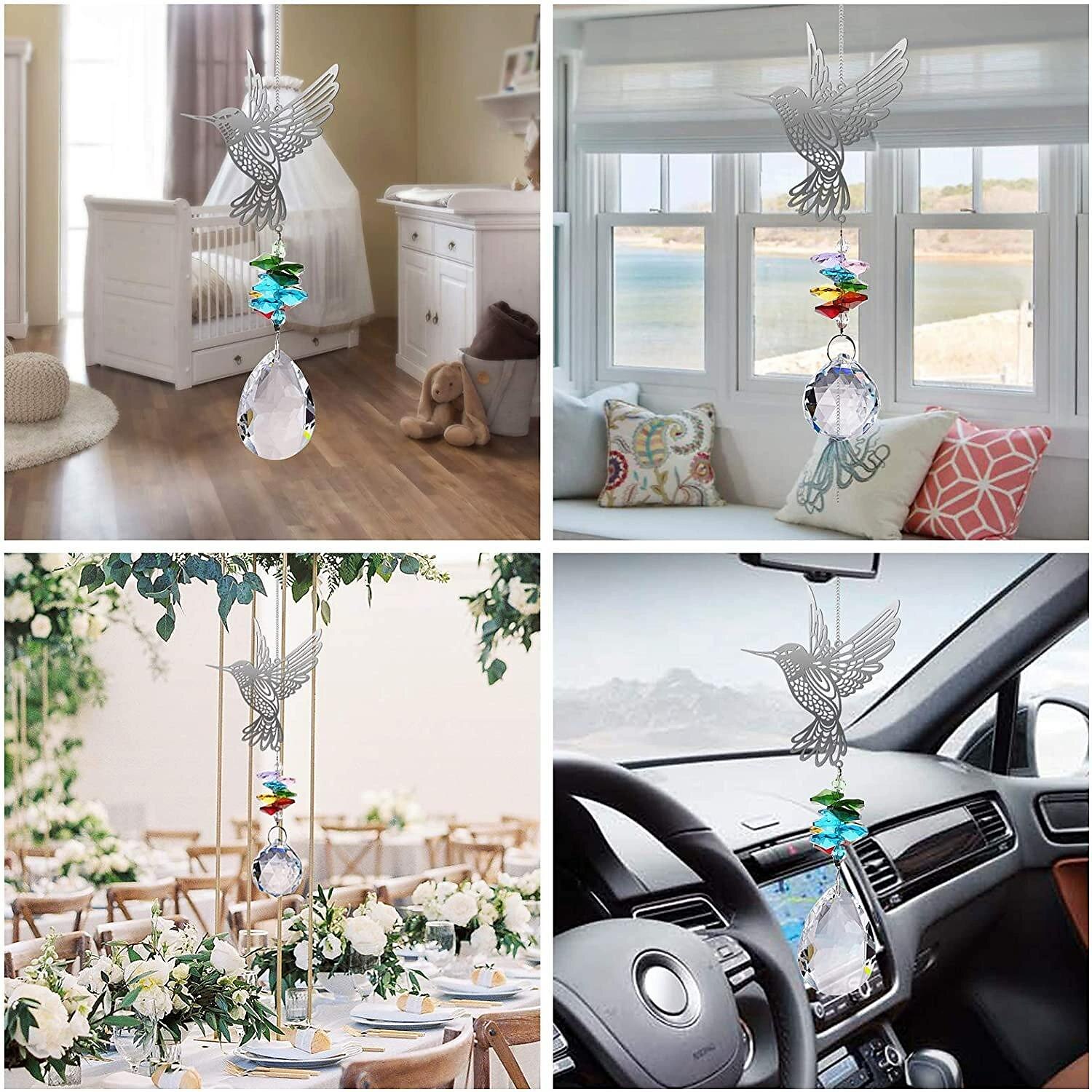 suncatcher κολιμπρί κρύσταλλο ήλιο catcher κρυστάλλινο κρεμαστό φωτισμό κρεμαστό κήπο πρίσμα διακόσμηση μπάλα 2025 - $8.49 –P6