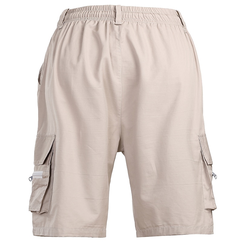 Herre Cargoshorts Shorts Bermudashorts Klapplomme عادي Komfort Pustende utendørs Daglig Ut på byen Mote Gatemote Svart Grønn 2025 - $18.99 –P8