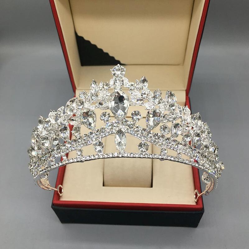Silver Tiara and Crown for Women Crystal Queen Crowns Rhinestone Princess Tiaras for Girl Bride Wedding Hair Accessories for Bridal Birthday Party Prom Halloween Cos-play Costume Christmas 2025 - $24.99 –P4
