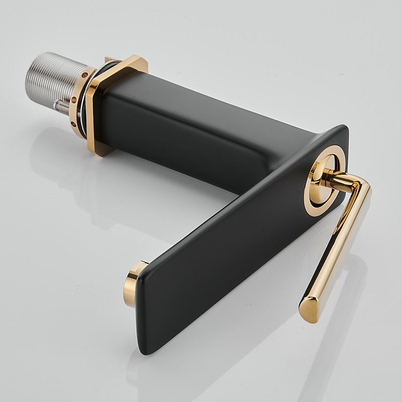 Basin Sink Mixer Faucet Brass, Tall/Short Bathroom Tap Single Handle One Hole Deck Mounted with Cold Hot Hose Bath Taps Vessel Water Tap 2026 - $173.99 –P4