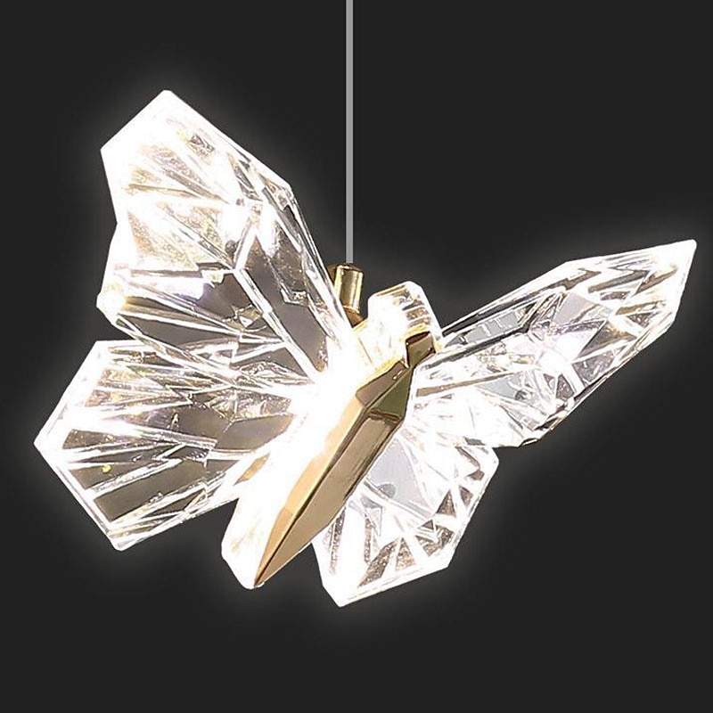 led pendentif lumière chambre île éclairage moderne acrylique pendentif luminaires papillon conception idéal pour îlot de cuisine cuisine éclairage chambre suspension de 2025 ? $118.99 –P4