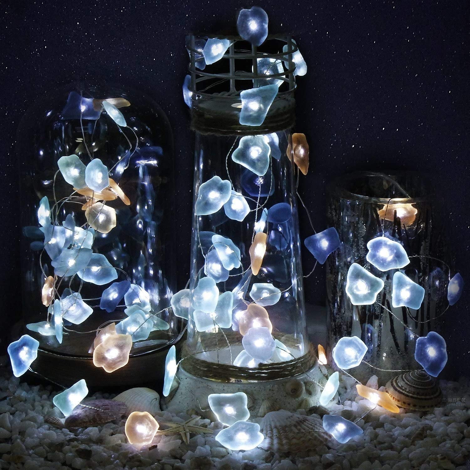 אורות מחרוזת נושא ימי 3m 30leds פטריות דבורים חוט נחושת פיות אורות חג מסיבת חוף תפאורה אורות סוללה מופעל על סוללה חג המולד יום הולדת חתונה גן חיצוני קמפינג מסיבה משפחתית דצמבר 2025 - $5.99 –P3