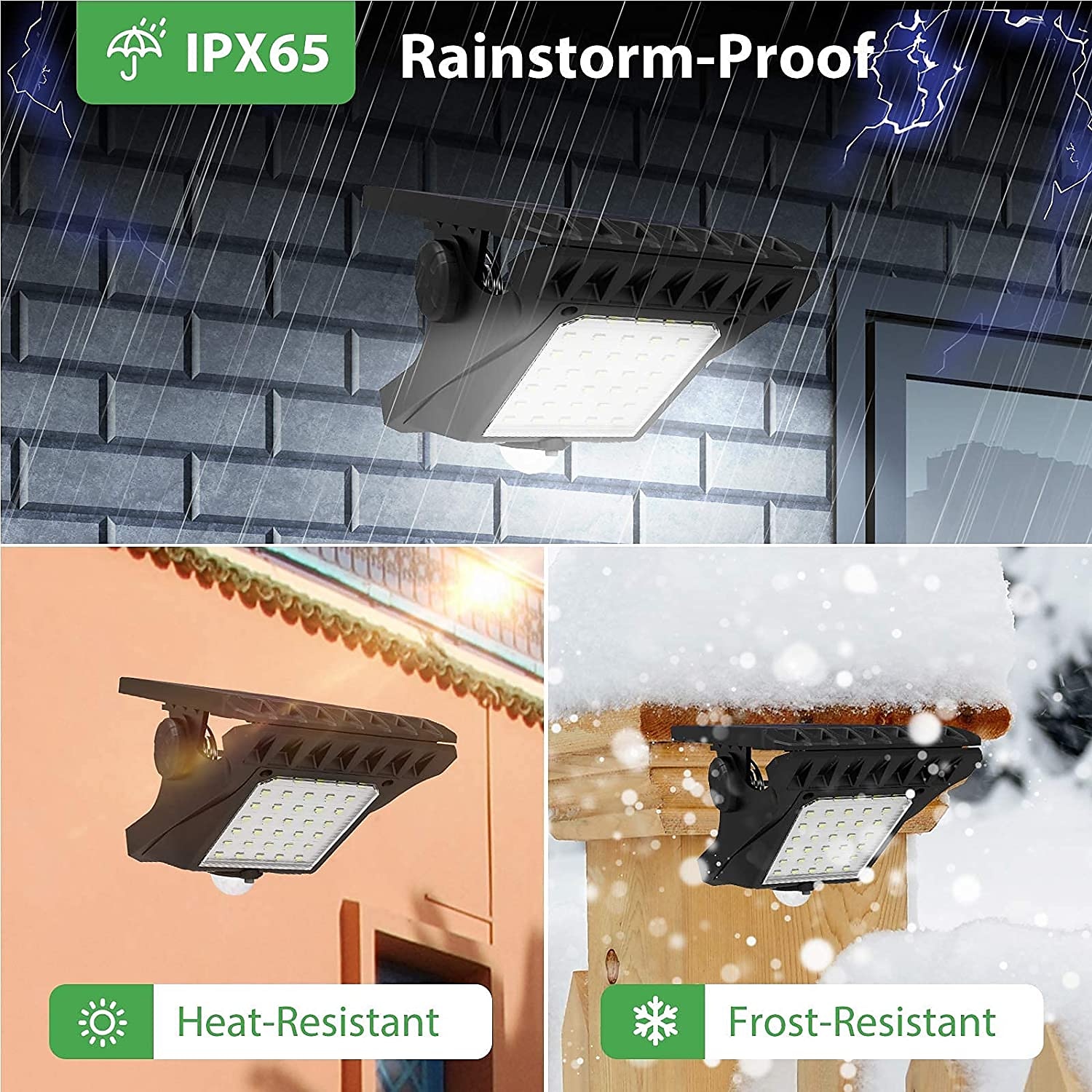 Lumină solară cu led pentru grădină, în aer liber, cu clipsare, cu senzor de mișcare, IP65, rezistentă la apă, pentru gard, punte, perete, cort de camping, terasă 2025 - $39.99 –P10