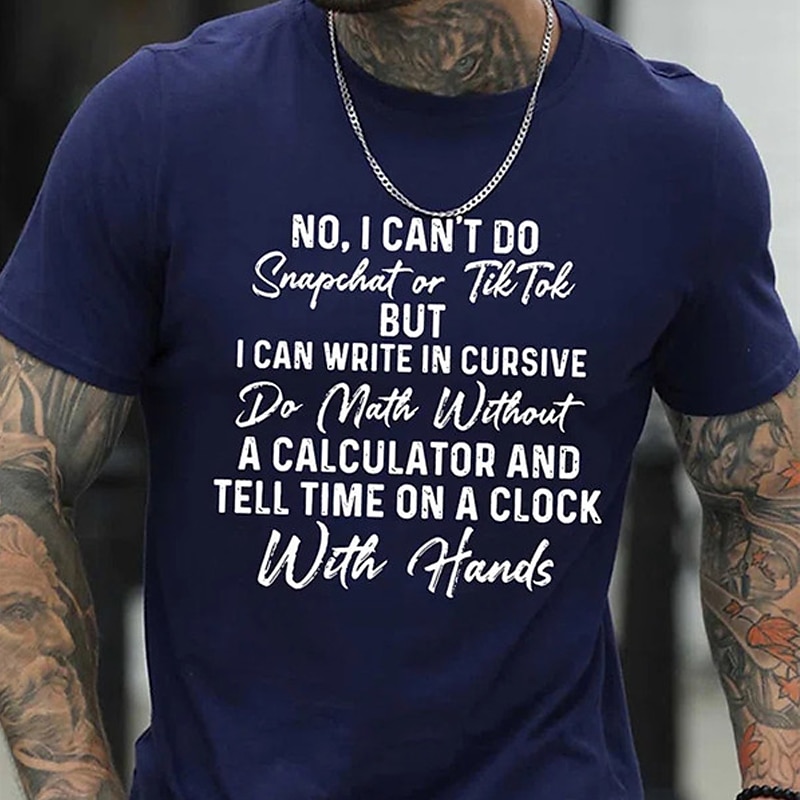 Per uomo Lettera Stampe Grafiche Divertente Maglietta Maglietta grafica Cotone Maniche Corte Grafico Camicia Nero Bianco Rosso Maglietta comoda Vacanza Streetwear Abbigliamento di stilista del 2025 a $15.99 –P2