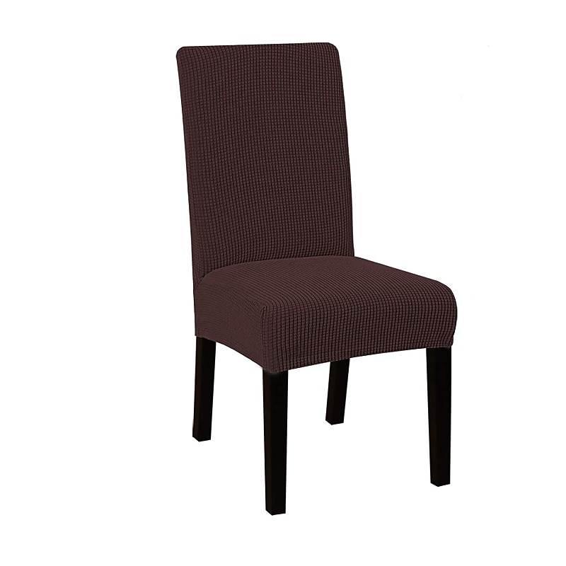 Capa de cadeira de jantar repelente de água capa elástica para assento de cadeira elastano com protetor elástico inferior para sala de jantar cerimônia de casamento durável lavável de 2025 por $5.99 –P12