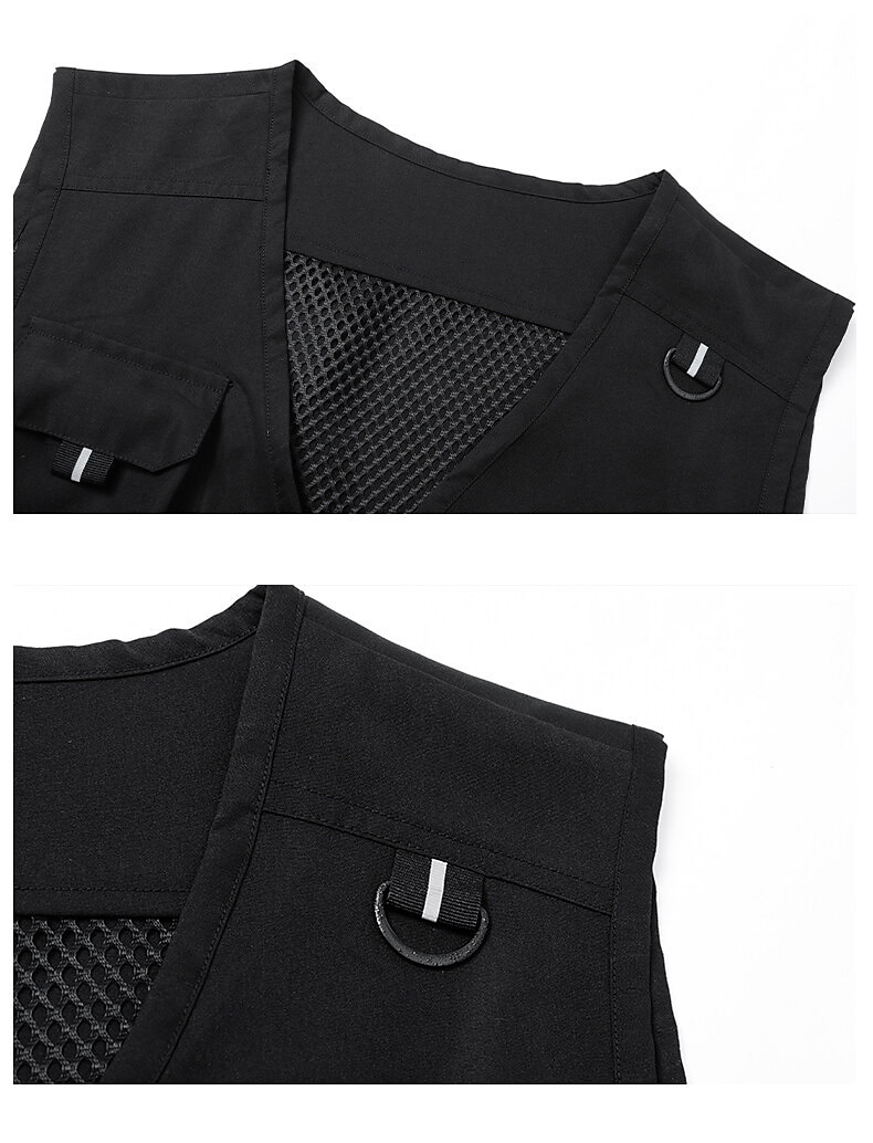 Per uomo Gilet da pesca Gilet / gilet da escursionismo Gilet / Gilet Superiore Esterno Portatile Ultra leggero (UL) Traspirante Leggero Grigio beige Nero Giallo Caccia Pesca Spiaggia del 2025 a $36.99 –P11