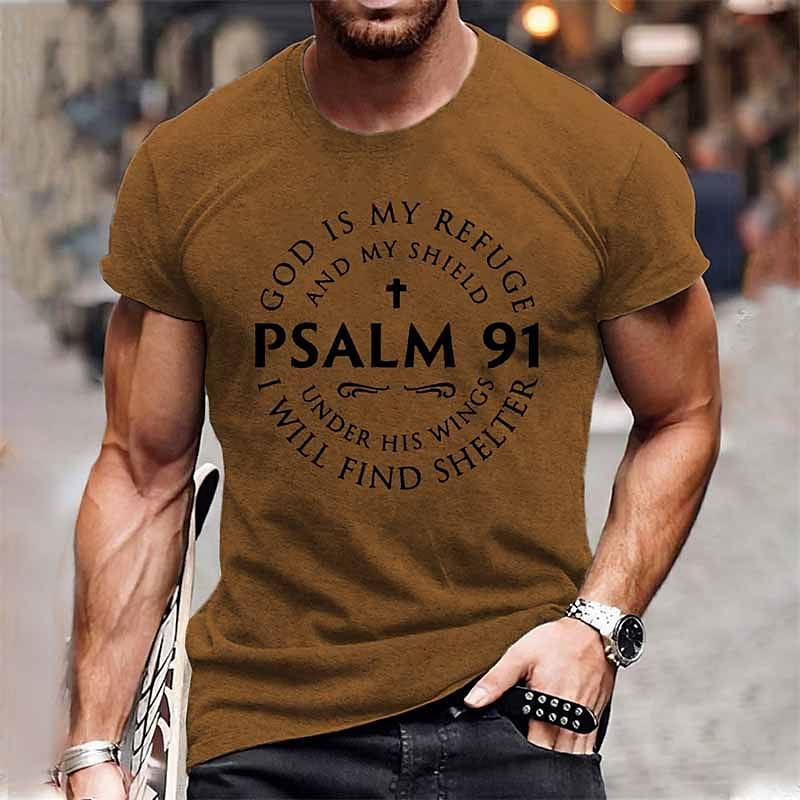 Hombre Letra Camiseta Estilo casual Algodón Manga Corta Gráfico Camisa Vino Gris brezo Negro Camiseta cómoda Exterior Calle Ropa de diseñador de moda 2025 - $15.99 –P6