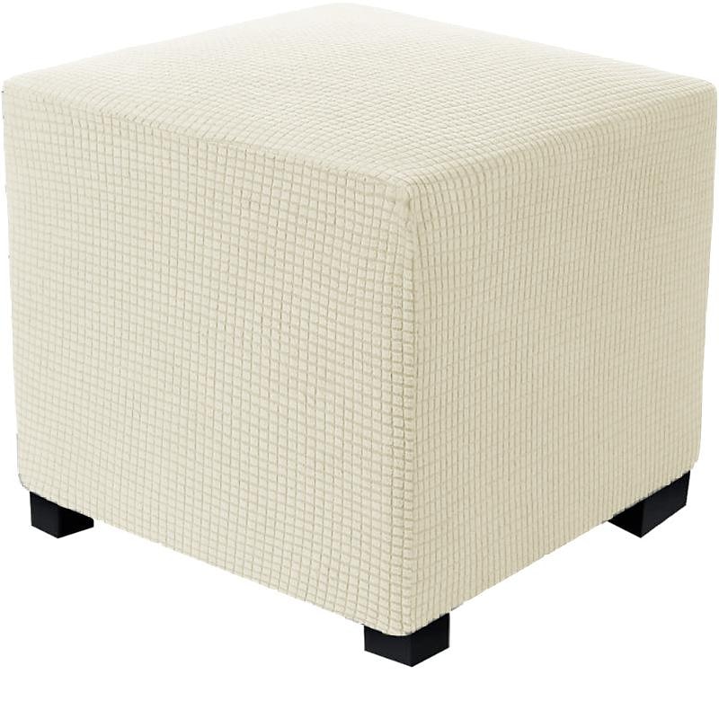 Stretch Ottoman Cover Square Ottoman Slipcovers Rectangular Foldable Storage Stool Cover Bench Cover Furniture Protector Soft Slipcover with Elastic Bottom 2025 - $26.99 –P10