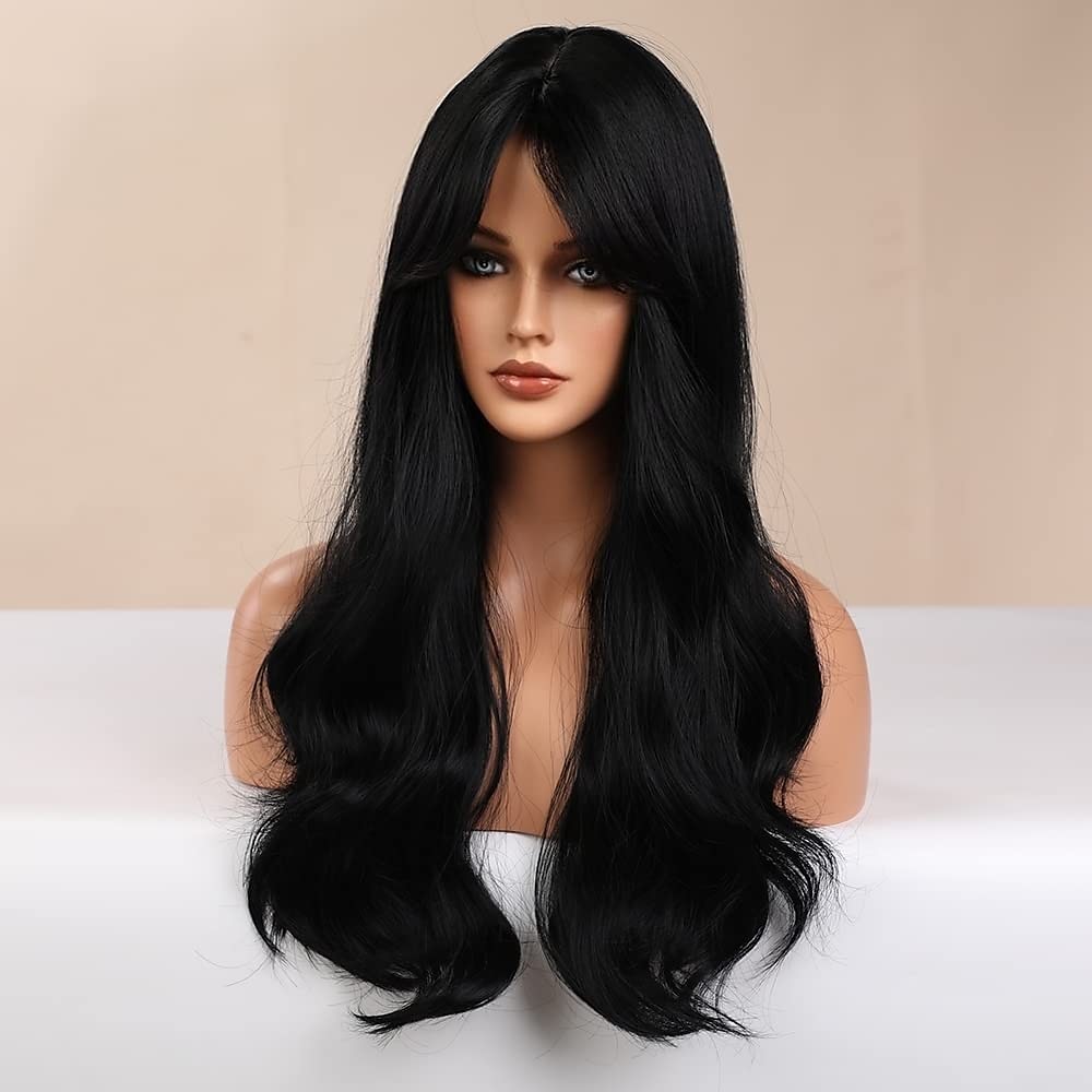 Long Auburn Wig with Bangs Layered Curly Orange Wigs for Women Natural Synthetic Wigs for Daily Use 2025 - $34.99 –P14
