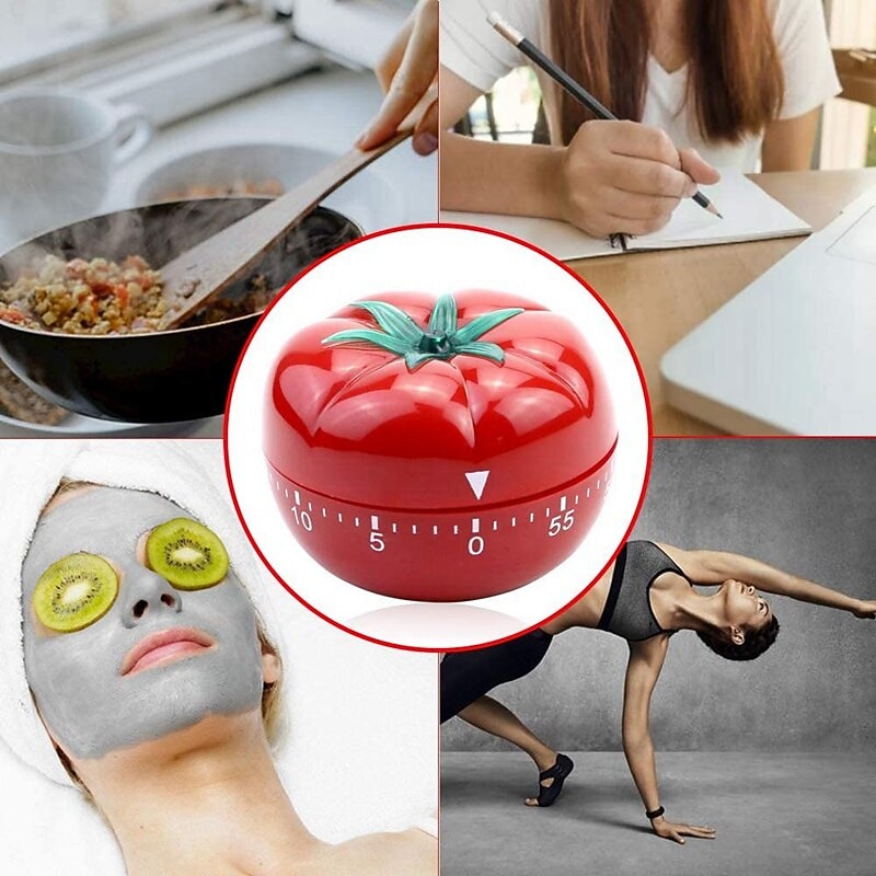 Küchentimer Backwecker Tomatenerinnerung mechanischer Countdown-Timer 2025 - $7.99 –P11