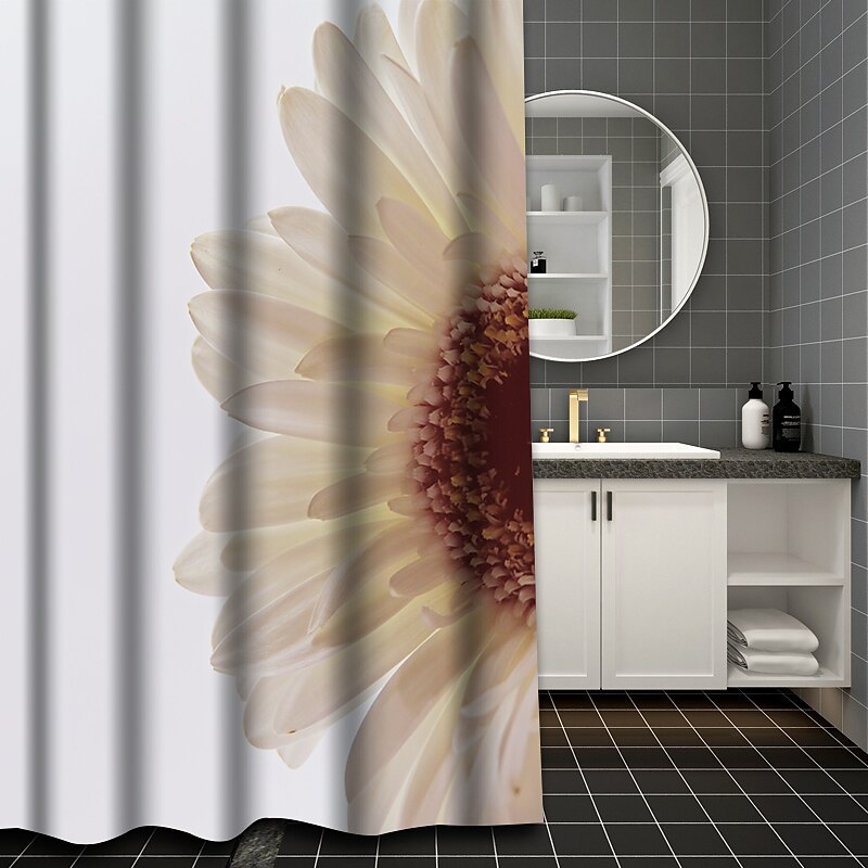 Shower Curtain with Hooks 180cm*180cm(70"*70") Polyester Washable Waterproof Landscape Floral Plant Pattern 2025 - $25.99 –P3