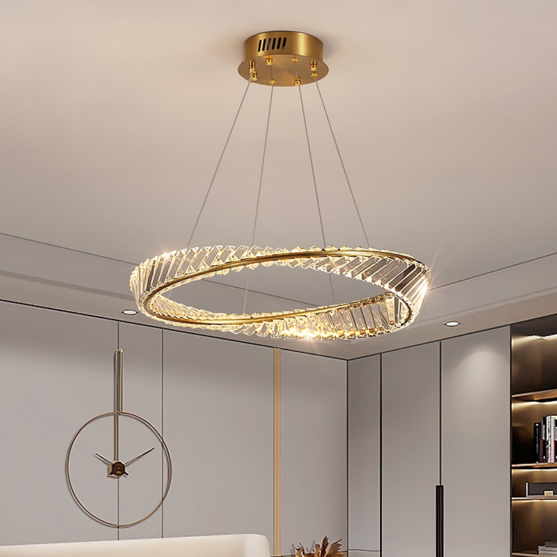 80 cm Circle / Round Design Pendant Light Crystal Sputnik Electroplated Modern 220-240V 2025 - $619.09 –P1