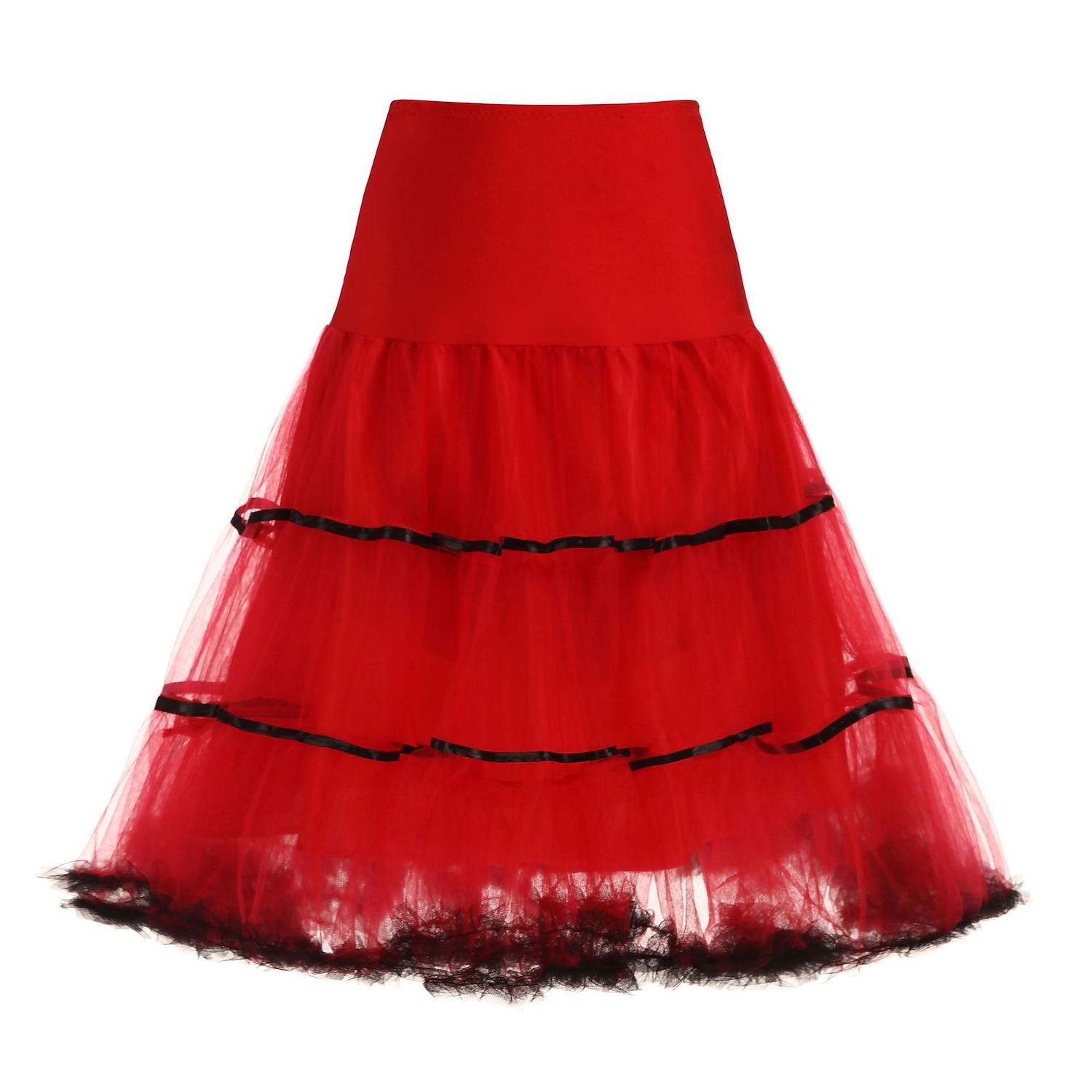 1950 Prințesă Lungime Genunchi Combinezon tutu Sub Fusta Pentru femei Petrecere / Seara Bal Petrecerea Burlăcițelor Adulți Fustă 2025 - $26.99 –P5