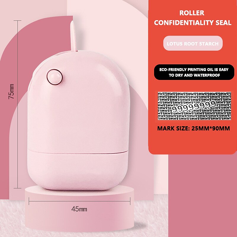 1pc Purple Identity Protection Stamps Identity Theft Protection Stamps Roller Privacy Stamps, Back to School Gift 2025 - $8.99 –P6