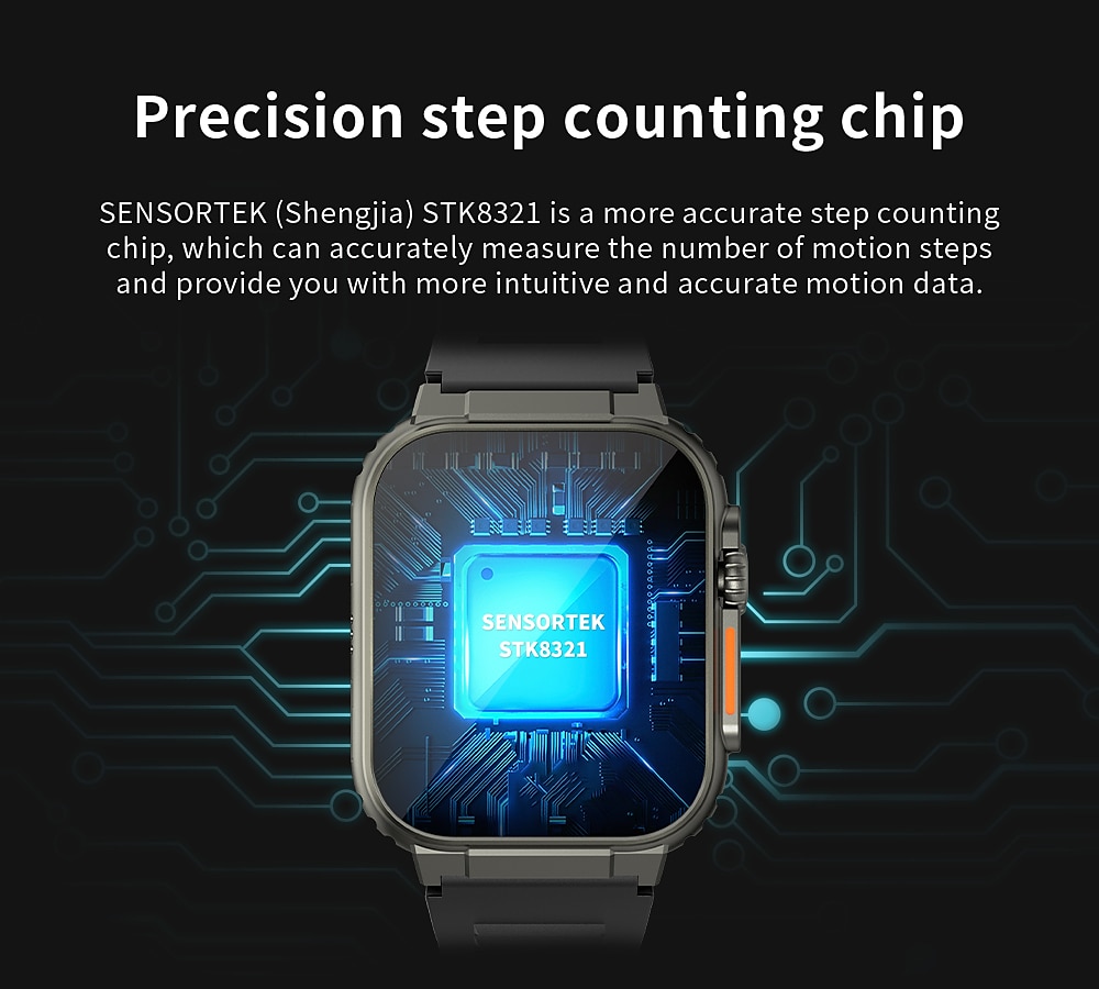 2025年 iMosi A70 スマートウォッチ 1.96 インチ スマート·ウォッチ ブルートゥース 歩数計 着信通知 アクティビティトラッカー と互換性があります Android iOS 女性 男性 ハンドフリーコール 防水 メディアコントロール IP68 42mmウォッチケース  コレクション – $59.99 –P10
