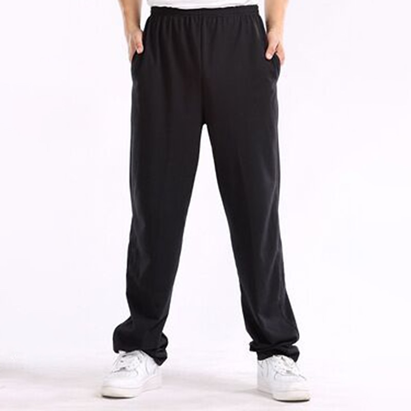 Men's Fleece Pants Sweatpants Joggers Trousers Straight Leg Sweatpants Pocket Plain Comfort Breathable Outdoor Daily Going out Fashion Streetwear Black Wine 2025 - $17.99 –P12