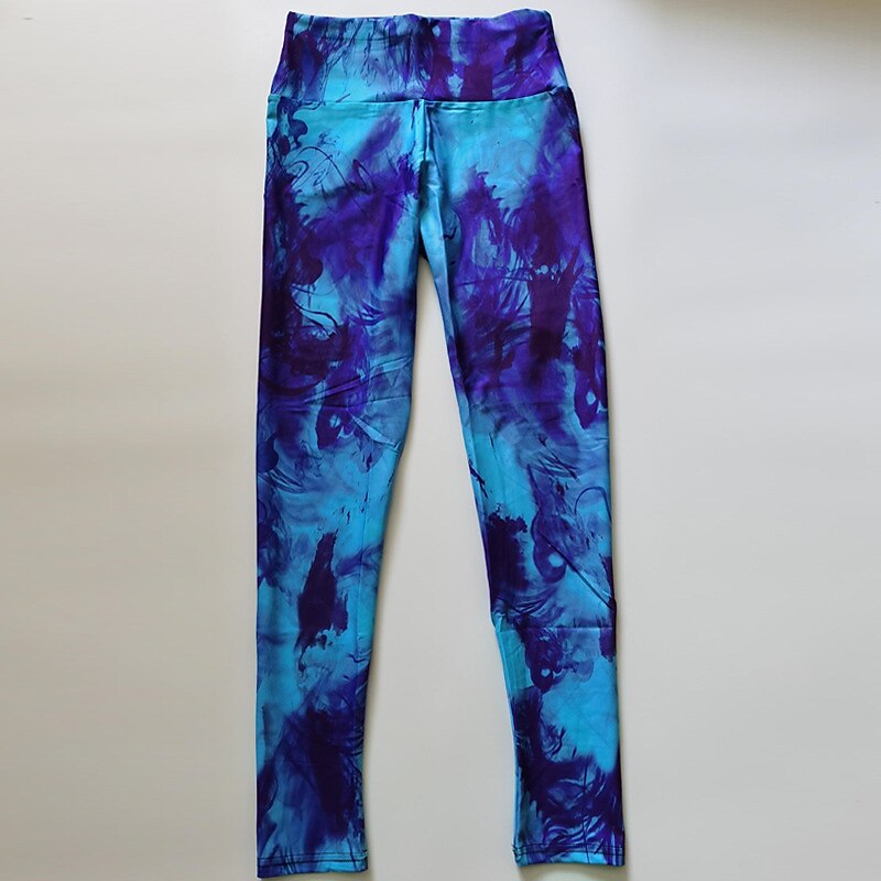 Tie Dye High Waist Butt Lifting Sports Yoga Leggings Workout