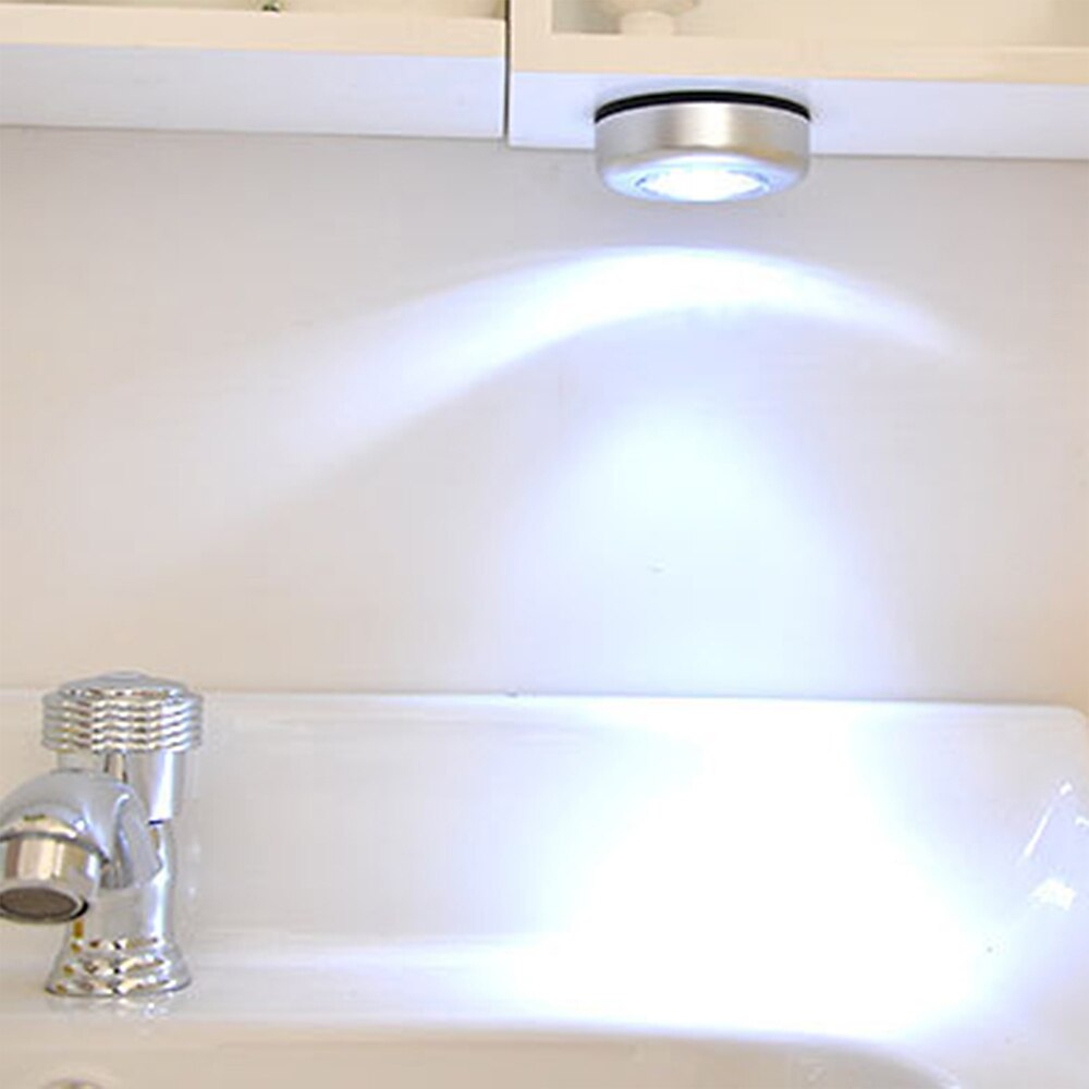 4 szt. awaryjne oświetlenie ścienne 3 led kuchnia pod szafką oświetlenie do szafy z naklejką dotknij lampa dotykowa przestrzeń naklejka bezprzewodowa lampa ścienna szafa sypialnia kuchnia 2025 - $10.49 –P5
