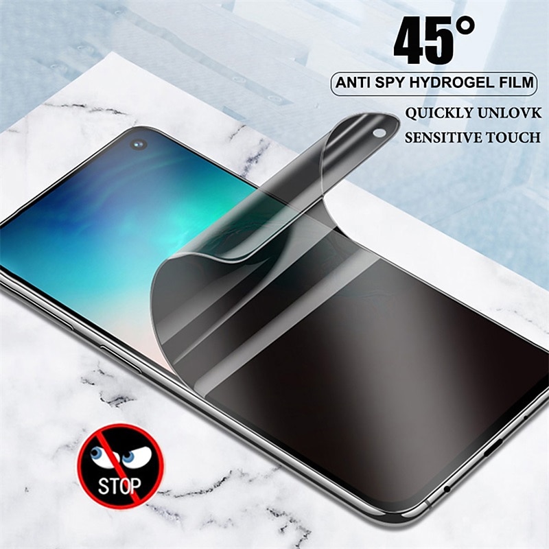 2025年 2 PCS スクリーンプロテクター 用途 サムスンのギャラクシー S24 Ultra Plus S23 S22 S21 S20 Plus Ultra Note 20 Ultra 10 Plus S25ウルトラ TPUヒドロゲル 覗き見防止 気泡防止 指紋防止 超薄型 傷防止  コレクション – $13.99 –P1