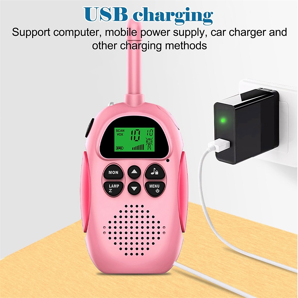 2PCS 3-5km Range Two Way Long Range Walkie Talkies Radio Interphone Toys Outdoor Walking Camping Gifts 2025 - $28.99 –P14