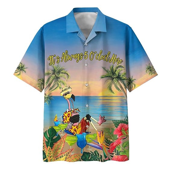 Per uomo Alfabetico Pappagallo Spiaggia Camicia Camicia hawaiana Camicia Aloha Manica corta Camicia Collo ripiegabile Tropicale Di tendenza Hawaiano Informale Hawaiano Per eventi Bianco Blu Azzurro del 2025 a $24.99 –P3