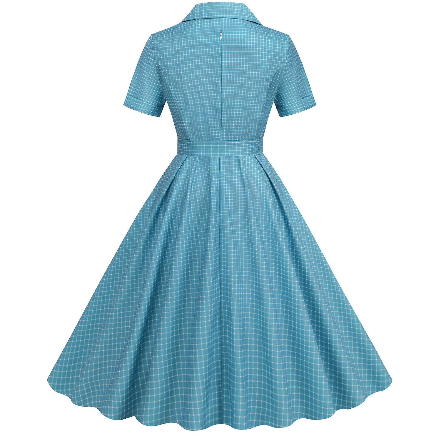 Retro 50. léta Rockabilly Ke kolenům Houpací šaty Flare šaty Košilové šaty S páskem Pléd Dámské Karneval Plesová maškaráda Čajový dýchánek Běžné / Denní Retro tematická párty Dospělé Šaty Jaro léto 2025 - $29.99 –P10
