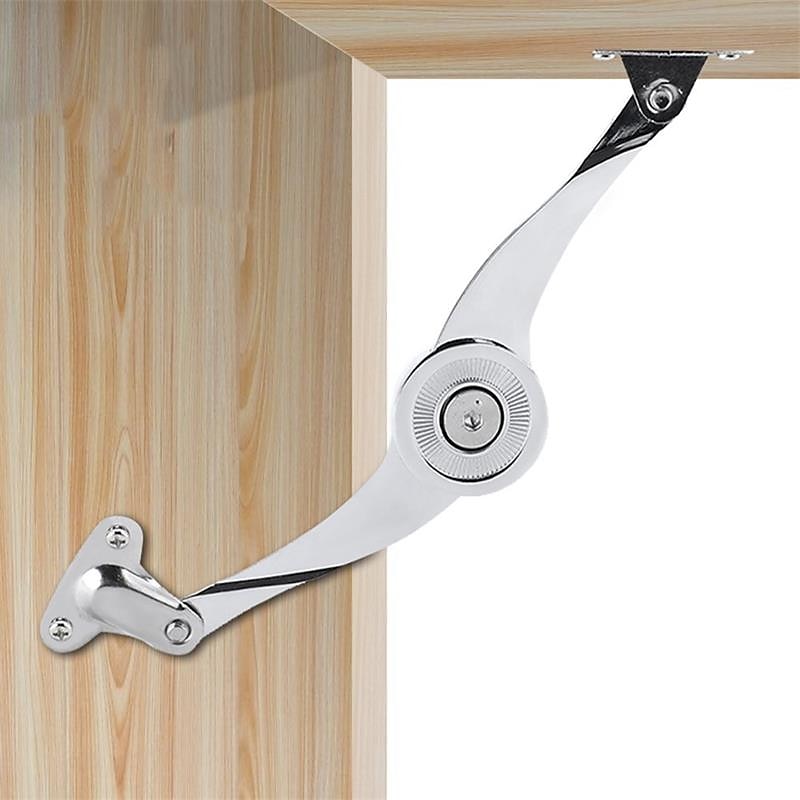 2 stk hydrauliske tilfeldig stoppede hengsler kjøkkenskapdør justerbar polert hengsel møbler løfte opp klaff stag støtte hardware 2025 - $20.99 –P4