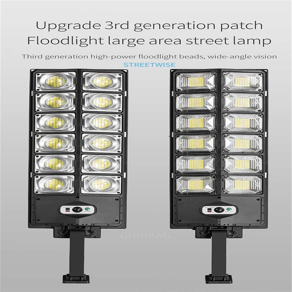 Solar Street Lights Outdoor Waterproof  High Brightness Dusk to Dawn LED Lamp with Motion Sensor Remote Control for Garden Patio Porch Garage 2025 - $41.99 –P16