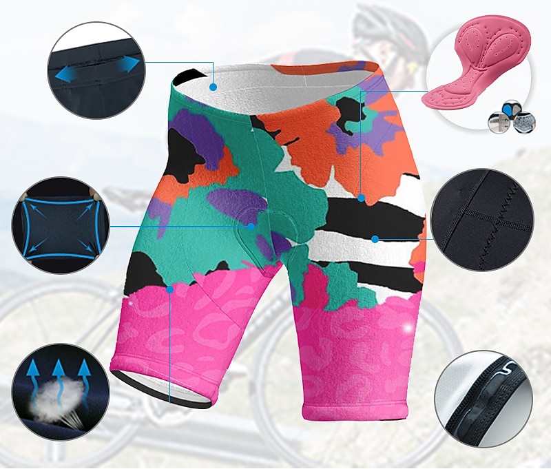 Mujer Graphic Culotte Ciclismo Bicicleta Pantalones Cortos Acolchados Prendas de abajo MTB Bicicleta Montaña Ciclismo Carretera Deportes Almohadilla 3D Ciclismo Secado rápido Dispersor de humedad 2026 - $27.99 –P3