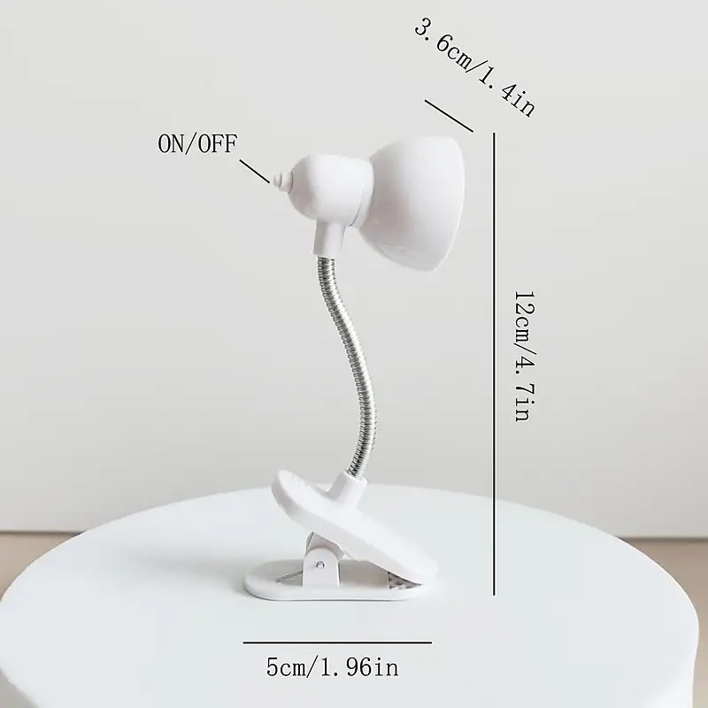 1pc mini abajur de proteção para os olhos abajur de mesa com braçadeira lâmpada de clipe de luz quente brilhante incluindo bateria de 2025 por $4.99 –P6