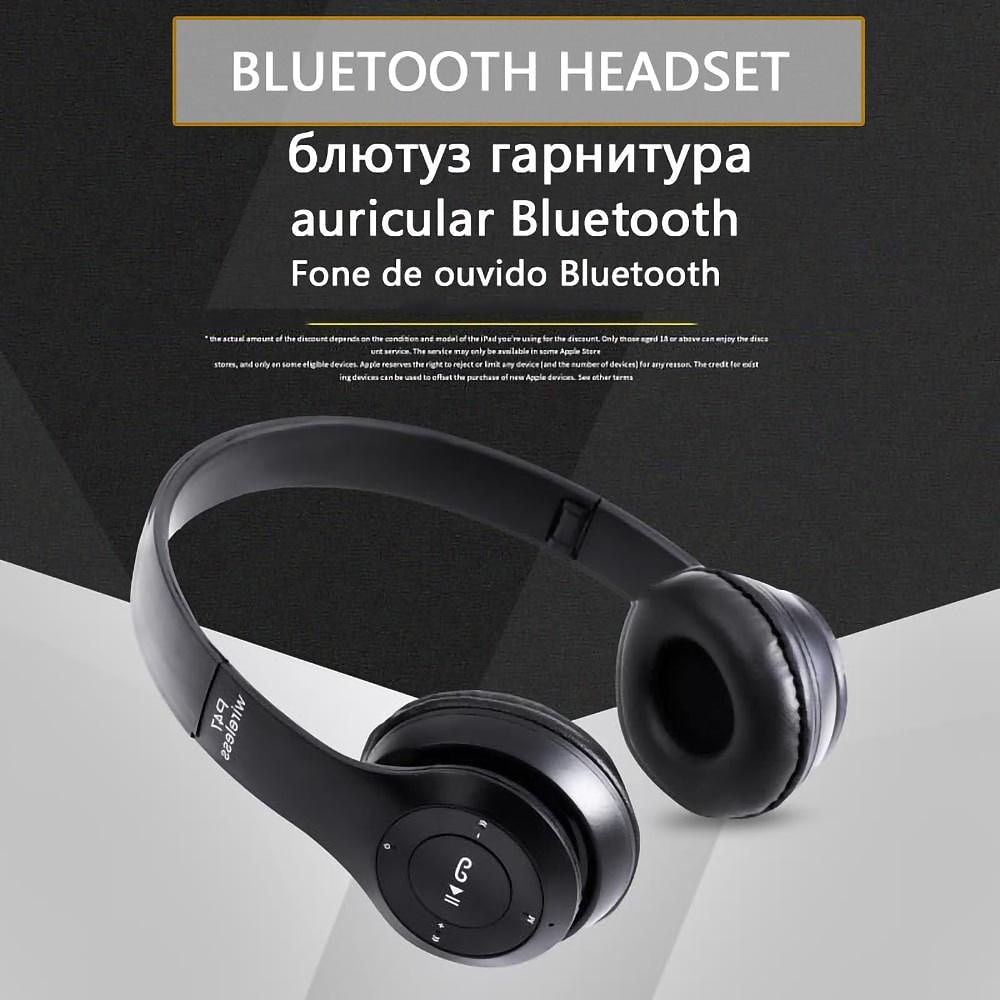 2025年 P47 ヘッドセット無線Bluetoothステレオヘッドフォン折りたたみ式スポーツイヤフォンハンズフリー、TFメモリーカード、MP3プレイヤーAndroid用サポート コレクション – $16.99 –P4