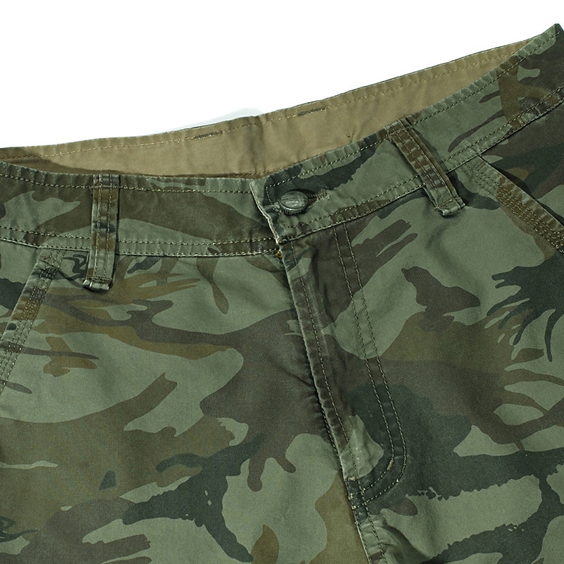 Bărbați Pantaloni Scurți Cargo Pantaloni scurți Camo Pantaloni tactici Pantaloni Scurți Multi Buzunare Culoare Camuflaj Confort Respirabil În aer liber Zilnic Ieșire Modă Șic Stradă Verde Militar Kaki 2026 - $29.99 –P4