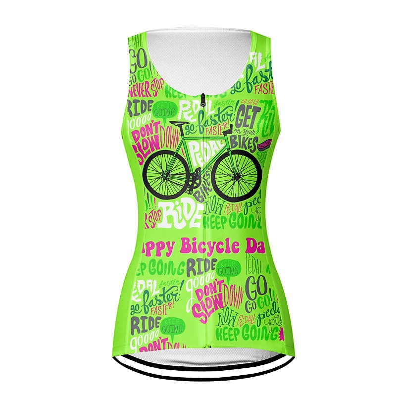 Damskie Kamizelka rowerowa Koszulka rowerowa Graficzny Litery i cyfry Śmieszne Bez rękawów Rower Kamizelka Dżersej Top z 3 tylnymi kieszeniami Kolarstwo górskie Kolarstwie szosowym Szybkie wysychanie 2026 - $28.99 –P8