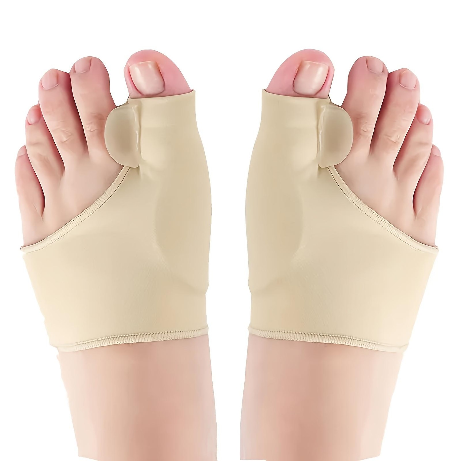 Protector de pie sebs para el cuidado de los pies, corrector de hallux valgus, alto elástico, separador de dedos de día y noche, cubierta de pie con silicona 2025 - $9.49 –P1