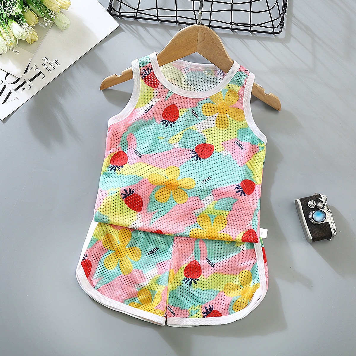 2 elementy Brzdąc Dla chłopców Tank top i spodenki Strój Zwierzę Kreskówki Bez rękawów Bawełna Ustawić Na zewnątrz Moda Codzienny Lato Wiosna 3-7 lat Niebieski dinozaur Pióro Samochód 2025 - $7.99 –P6