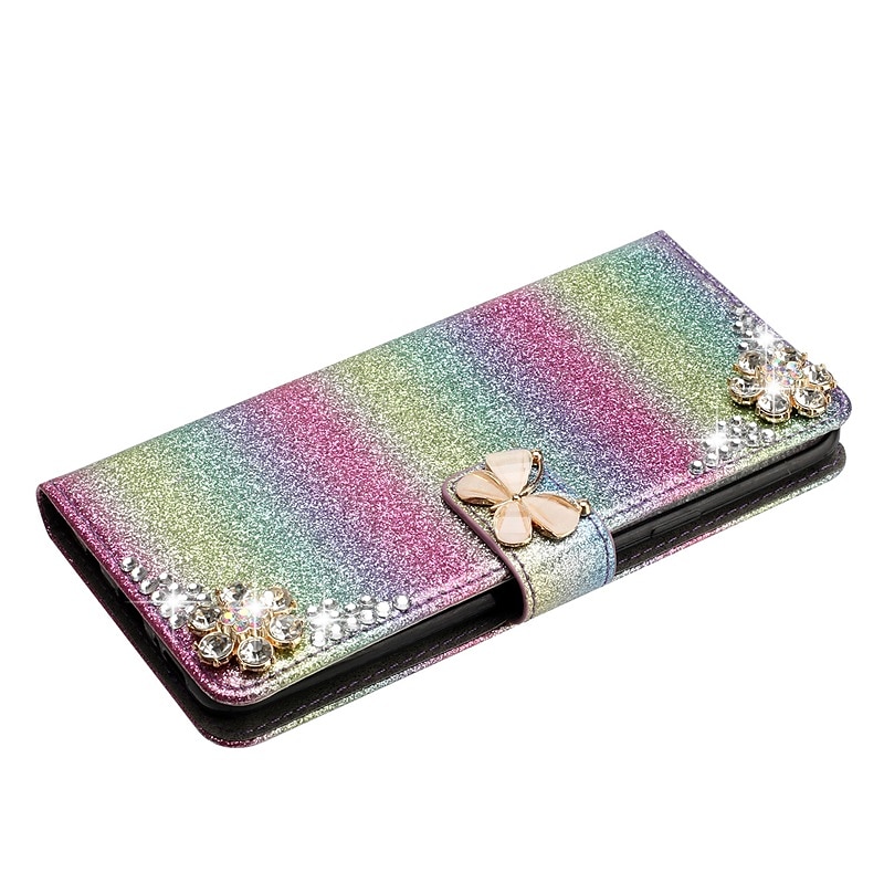 телефон Кейс для Назначение SSamsung Galaxy S23 S22 S21 S20 Plus Ultra A54 A34 A14 A73 A53 A33 A23 A13 S25 Ультра Кошелек для карт Стразы Кошелек Полная защита тела Сияние и блеск Хрустальный алмаз 2025 - $20.99 –P4