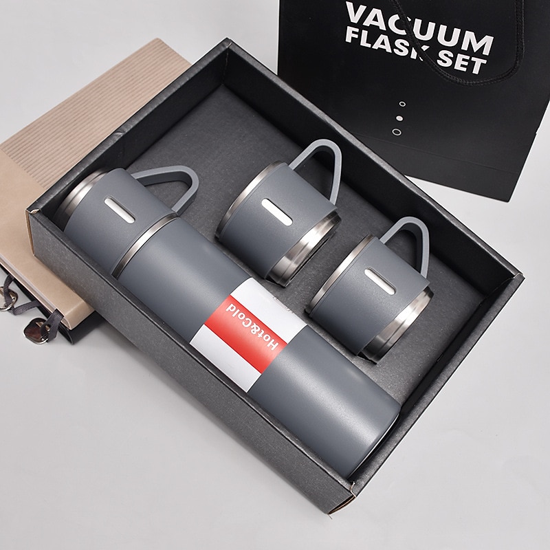 Conjunto de presente de caneca térmica de aço inoxidável de 1 peça, caneca de chá de aço inoxidável, copo de água de parede dupla de aço inoxidável para carro de 2025 por $13.99 –P13