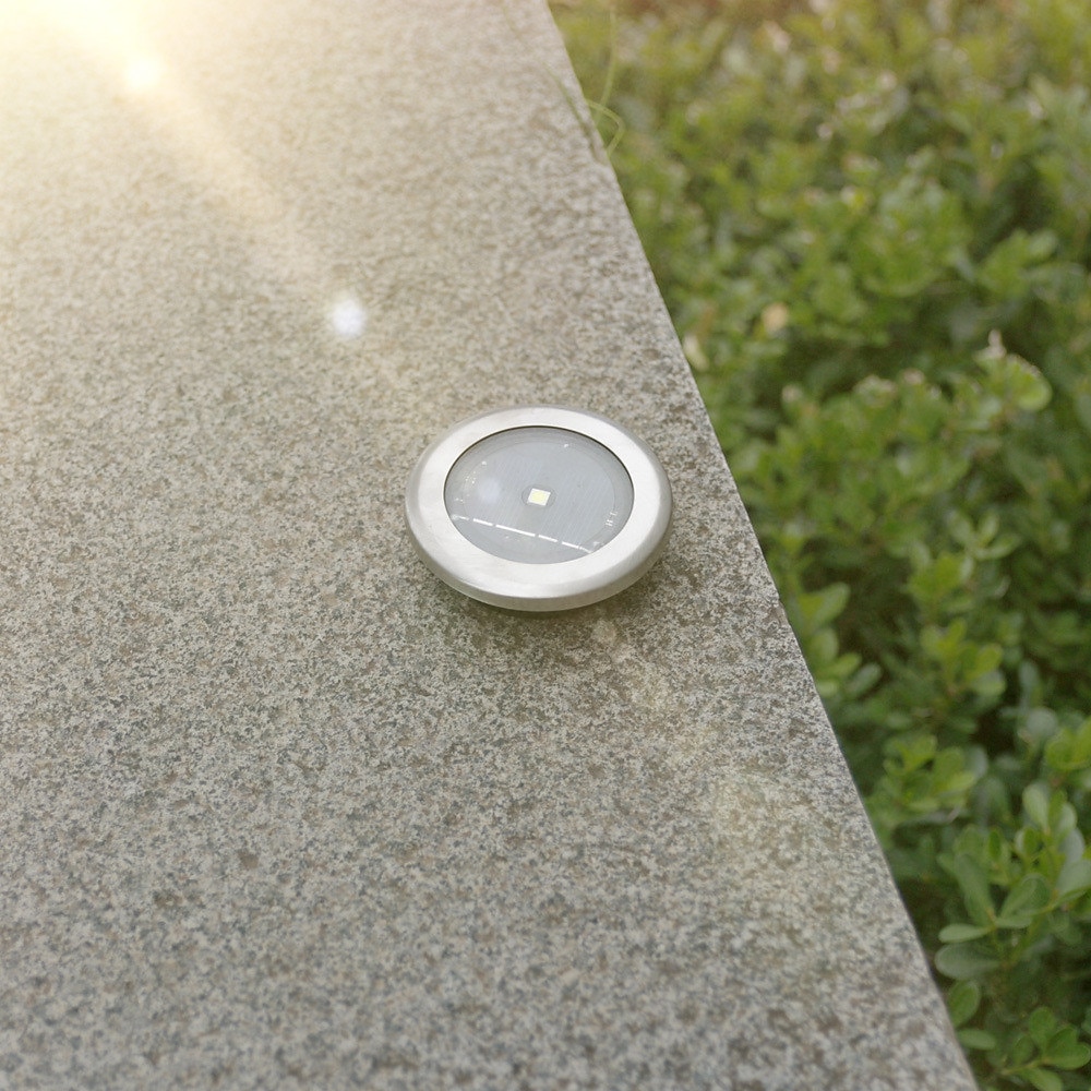 4/8 pièces disque lumière extérieur led jardin solaire souterrain lumière pont lumière projecteur enterré solaire lampe à led décoration de jardin de 2025 ? $18.99 –P1