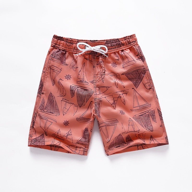 Barn Pojkar Beach Shorts Tecknat Ärmlös Simning Tropisk Orange dinosaurie Sommar Kläder 7-13 år 2025 - $13.49 –P5