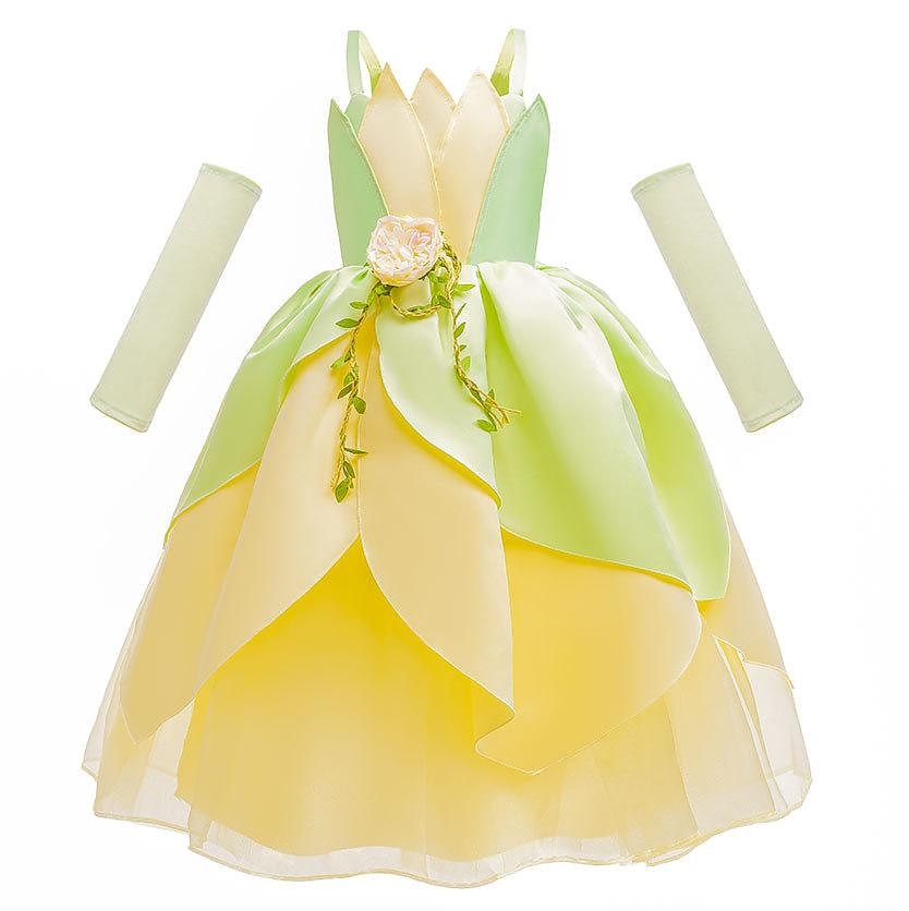 Tinker Bell DinBasme Prințesă Tiana Rochie de fete cu flori Costum de petrecere tematică Rochii din tul Activ Dulce Film Cosplay for Fete Pentru copii Nuntă Invitat la nunta 2025 - $20.99 –P2