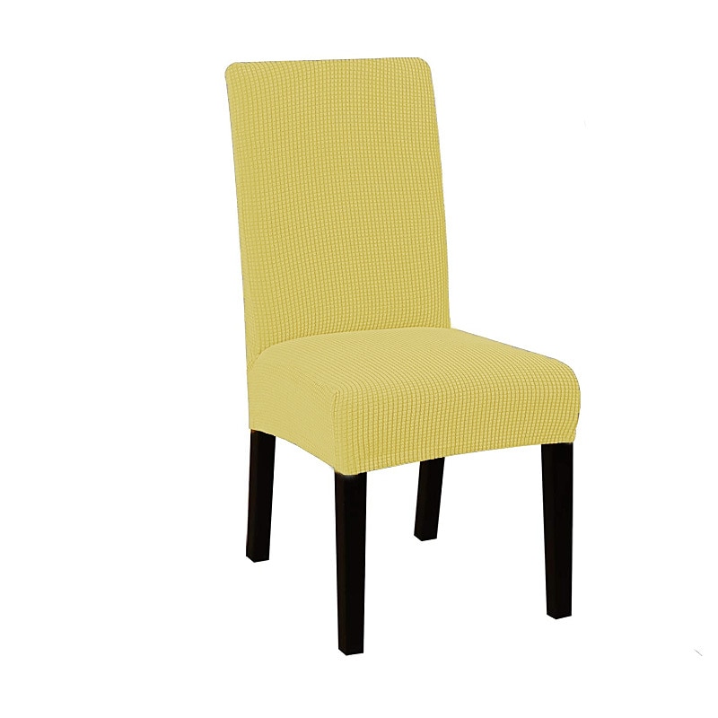 Capa de cadeira de jantar repelente de água capa elástica para assento de cadeira elastano com protetor elástico inferior para sala de jantar cerimônia de casamento durável lavável de 2025 por $5.99 –P6