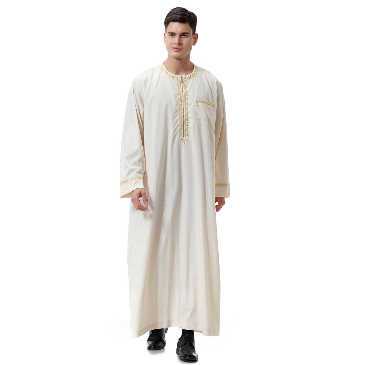رجالي رداء - روب ثوب / جبة ديني سعودي عربي العربية مسلم رمضان بالغين / قمصان الرضعثوب الراقص 2025 - $48.99 –P1