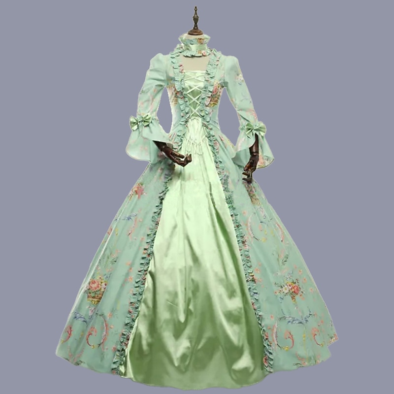 Rococo Βικτωριανής Εποχής Rochie de epoca Rochie De Bal Rochie de bal Maria Antonietta Pentru femei Mascaradă Carnaval Petrecere Halloween Adulți Rochie 2025 - $128.99 –P1