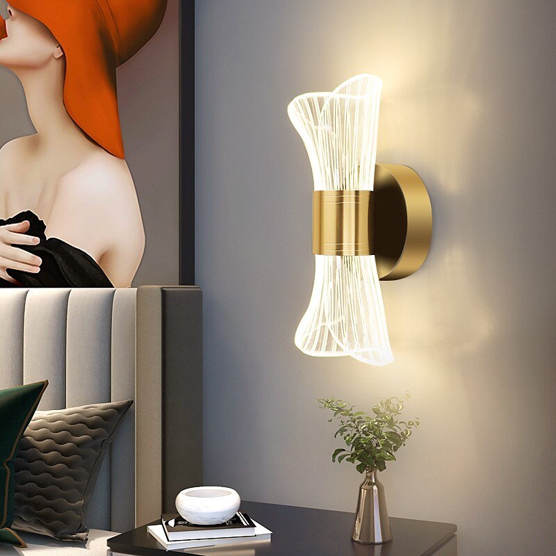 Indoor Wall Light LED Copper Dimmable Living Room Bedroom Metal Wall Lights 3000K E26 Wall Light Fixtures for Bedroom Bathroom 2025 - $99.99 –P2