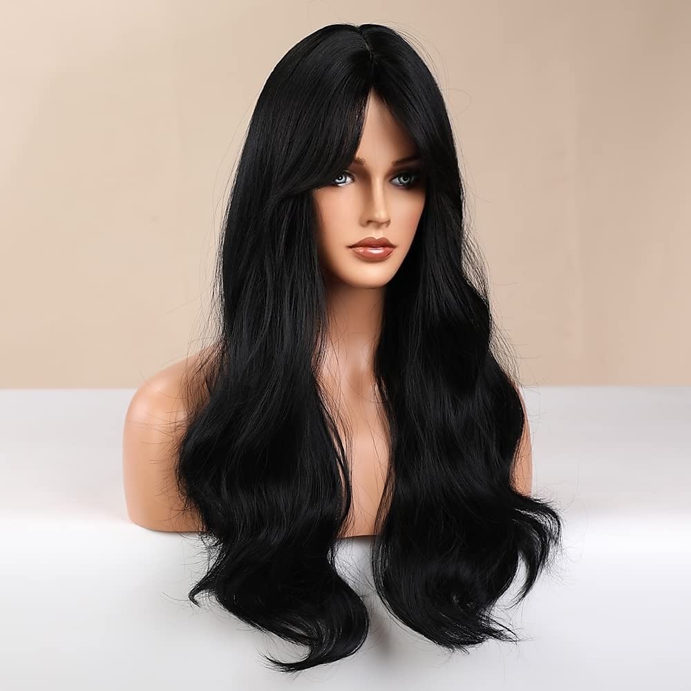 Long Auburn Wig with Bangs Layered Curly Orange Wigs for Women Natural Synthetic Wigs for Daily Use 2025 - $34.99 –P9