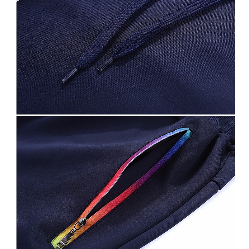 Men's Tracksuit Sweatsuit Jogging Suits Black Blue Light Grey Hooded Letter Zipper Pocket 2 Piece Sports Streetwear Streetwear Cool Casual Spring &  Fall Clothing Apparel Hoodies Sweatshirts  2025 - $34.99 –P8