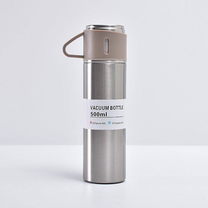 Conjunto de presente de caneca térmica de aço inoxidável de 1 peça, caneca de chá de aço inoxidável, copo de água de parede dupla de aço inoxidável para carro de 2025 por $13.99 –P10